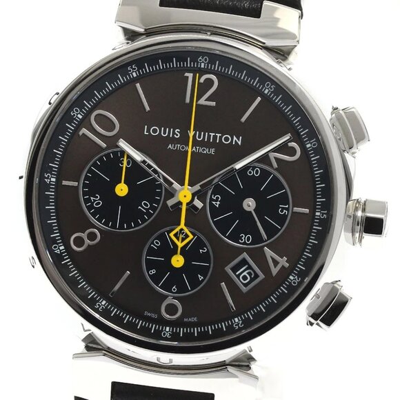 LOUIS VUITTON Tambour Q112F Chronograph Brown Dial Automatic Men's Watch_888587 - Picture 3 of 7